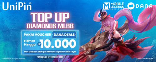 Beli Voucher DANA Deals Top up Diamonds MLBB & Mainkan Starlight Member Untuk Dapatin Exclusive Skin Layla!